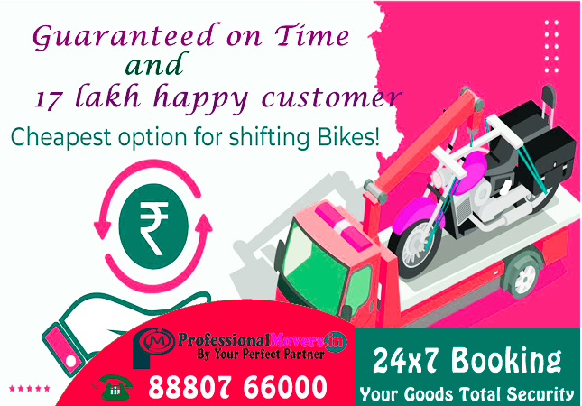 Professional Bike Transport Services in India